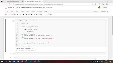 Jupyter Notebook Perfect Numbers And Amicable Numbers With Python