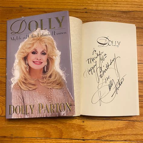 Dolly Parton Autographed Rare Copy Of Dolly Book Legendary Etsy