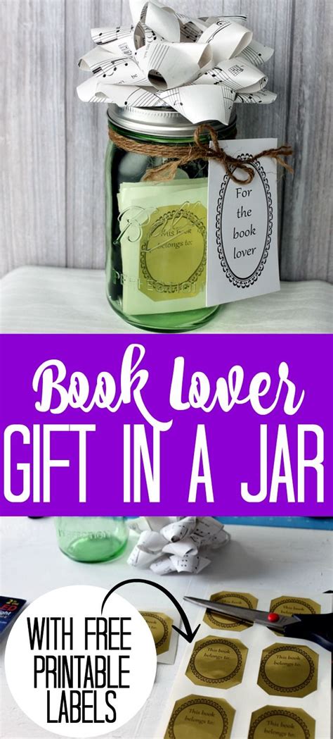 Unique gifts for book lovers are hard to find. Book Lover Gift in a Jar | Jar gifts, Book lovers gifts, Diy gifts to sell