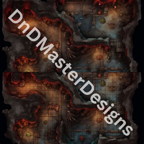 Dnd Cave Battle Map Bundle 5 Dandd Digital Battlemaps Dungeons Etsy