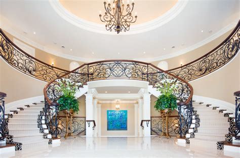 Pin By Homes Of The Rich On Foyers Staircase Design Traditional