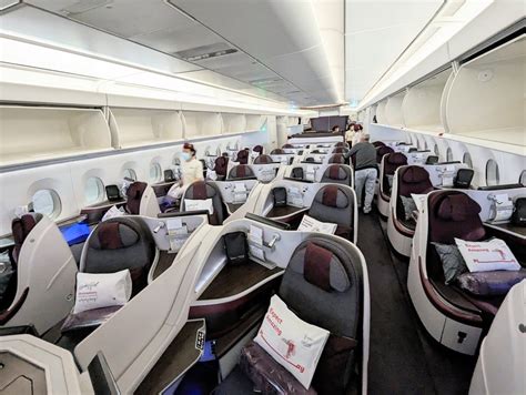 Review Qatar Airways A350 900 Business Class Doh Sin The Milelion