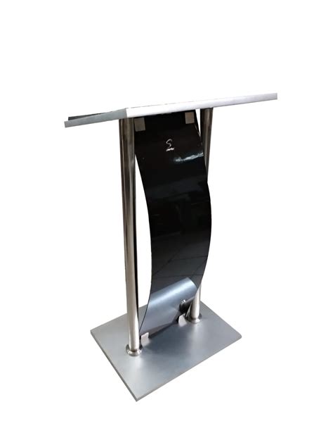 Acrylic And Stainless Steel Podium Sp 115 Stainless Steel Pipe And