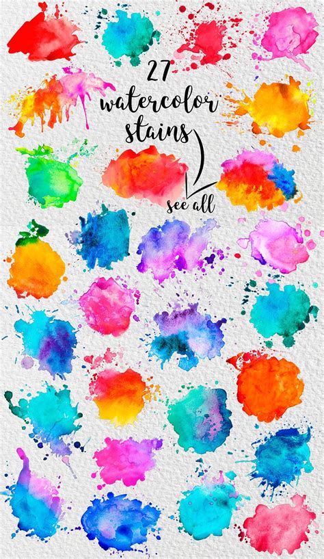 Maybe you would like to learn more about one of these? 27 watercolor stains #suitable#elements#beautiful# ...