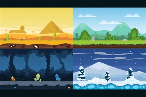 Parallax 2d Game Backgrounds