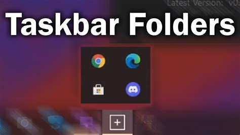 How To Have Folders In Your Taskbar Youtube
