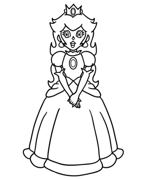 Mario and his younger brother luigi. Princess Peach Mario Coloring Page | 4 Kids Coloring Pages ...