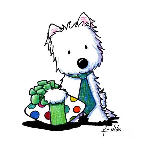 Today is father's day, so why don't we try to do more for dear old dad than give him the usual greeting card that. Father's Day Westie Drawing by Kim Niles