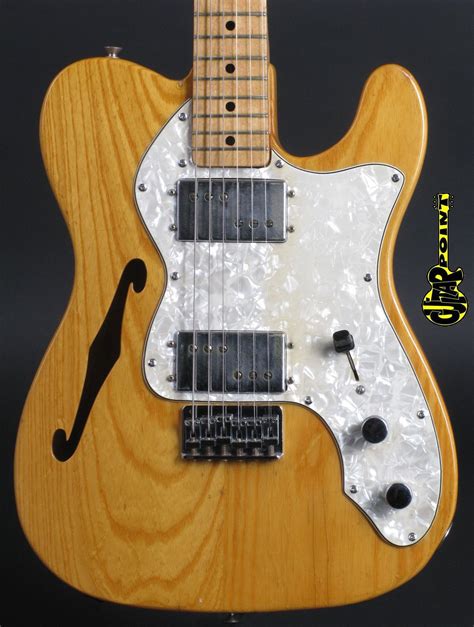 1973 Fender Telecaster Thinline Ii Natural Vi73fetethinnt400322