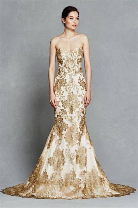 14 Gorgeous White And Gold Wedding Dress Getfashionideas