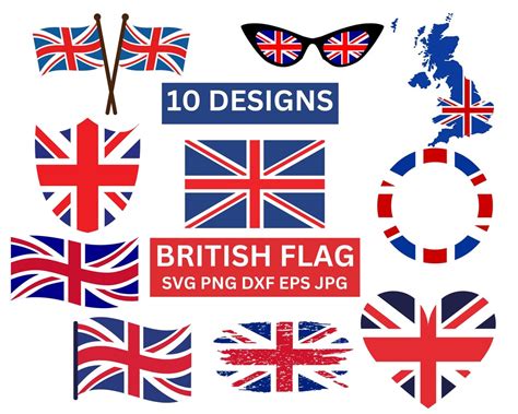 British Flag Svg British Flag Png Vector Files United Kingdom Svg