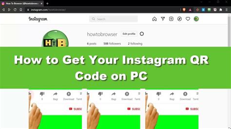 How To Get Your Instagram Qr Code On Pc Youtube