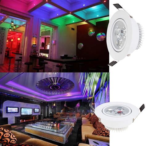 Multi Color Dimmable 3w Led Recessed Ceiling Down Light 25w Equivalent