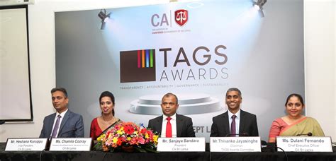 Ca Sri Lankas Prestigious Annual Report Awards Rebranded As Tags Awards