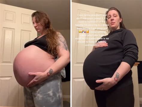 40 Weeks Pregnant Belly Dropped