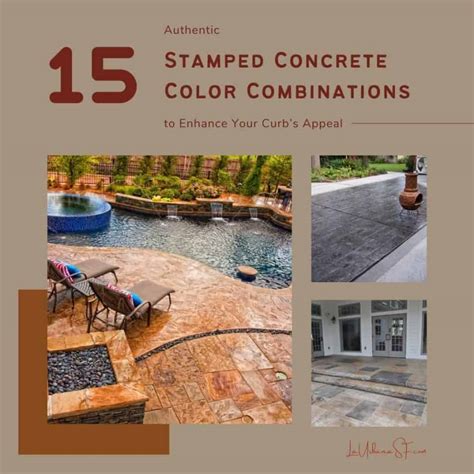 15 Authentic Stamped Concrete Color Combinations To Enhance Your Curbs