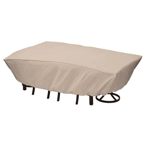 Elemental Tan Polyester Patio Furniture Cover In The Patio Furniture
