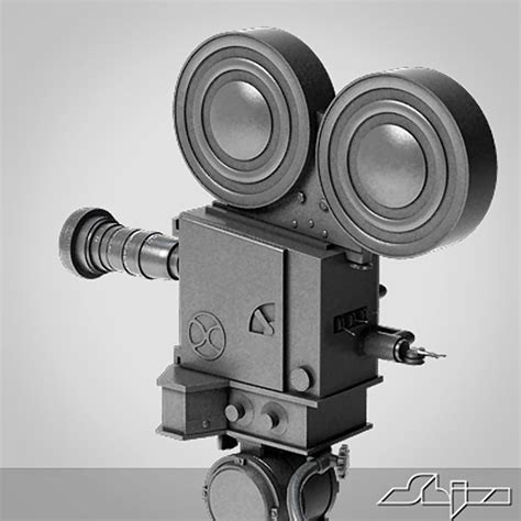 old camera old fashioned 3d model