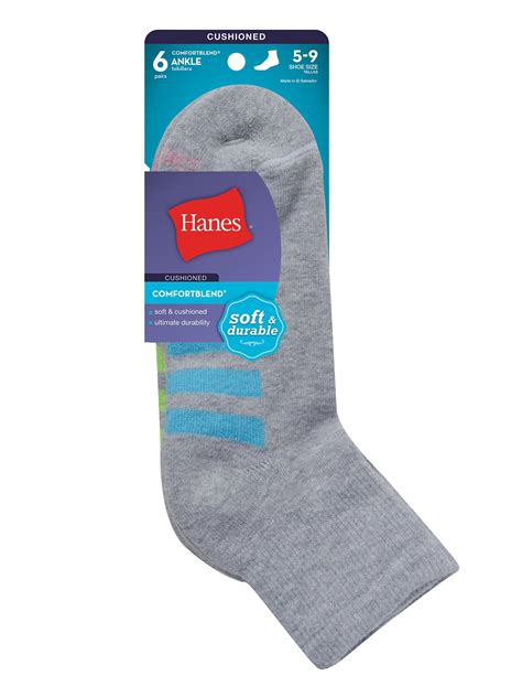 Women S Comfortblend Ankle Socks Pack Walmart Com