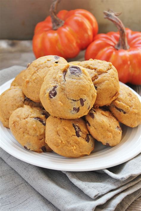 The Best Soft Pumpkin Chocolate Chip Cookies