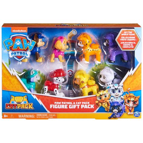 Paw Patrol And Cat Pack T Pack With 8 Collectible Action Figures