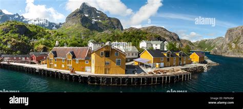 Picturesque Village Of Nusfjord On Lofoten Islands Norway Popular