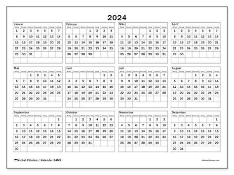 Jahreskalender 2024 Michel Zbinden De