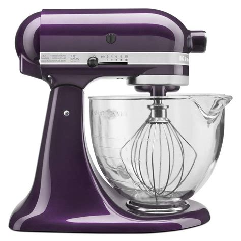 Kitchenaid 5 Quart Stand Mixer Glass Bowl Plumberry