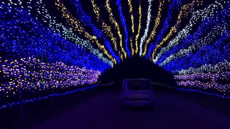 Driving Through The Final Lighted Tunnel At The Christmas Lite Show