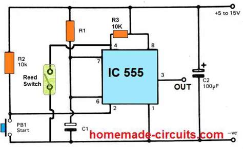 Make This Simple Set Reset Circuit Using Ic 555 Homemade Circuit Projects