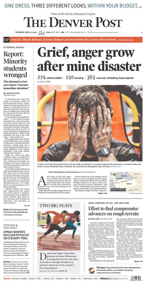 Newseum Todays Front Pages The Denver Post Denver Post