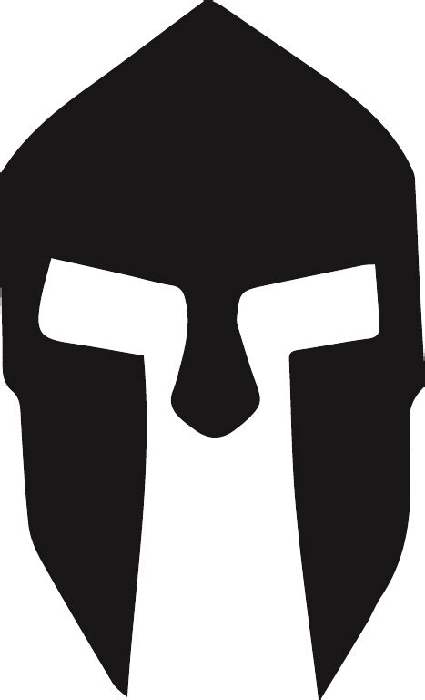 Black Spartan Head Logo Clipart Best