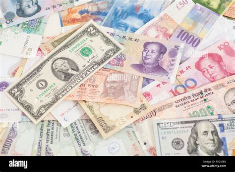 International Currencies Banknotes Stock Photo Alamy
