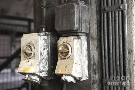 Old Industrial Light Switches Photograph By Patricia Hofmeester Fine