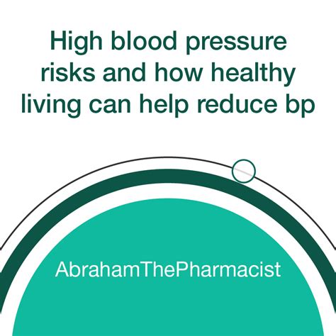 High Blood Pressure Risks And How Healthy Living Can Help Reduce Bp