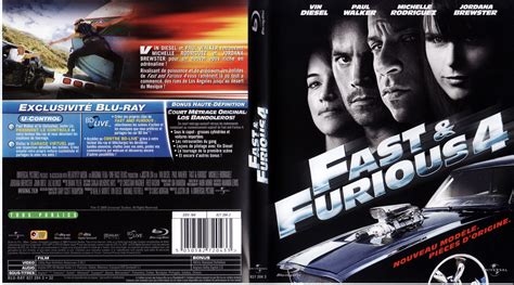 Jaquette Dvd De Fast And Furious 4 Blu Ray Cinéma Passion