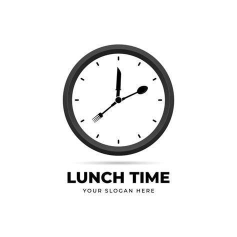 Premium Vector Flat Lunch Time Logo Design Vector Template
