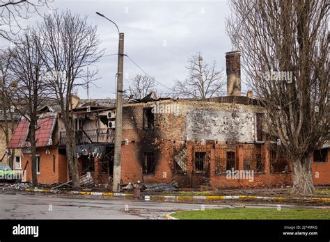 Irpin Kyev Región Ucrania 09042022 Ciudades De Ucrania Después De La Ocupación Rusa
