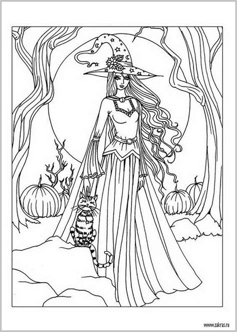 Pin By Renata On Kolorowanki Witch Coloring Pages Fairy Coloring