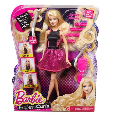 New Barbie Endless Curls Doll Curlers Mattel Blond Hair Girls Toy Free Shipping Ebay