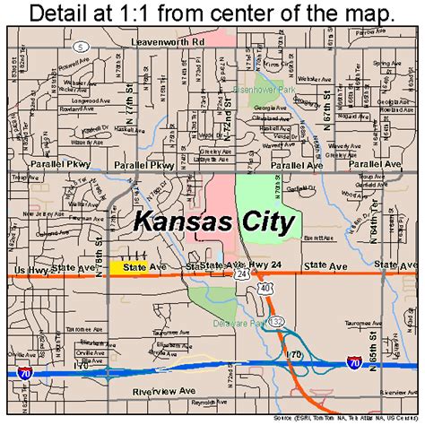 Kansas City Kansas Street Map 2036000