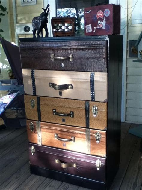 Vintage Suitcase Dresser That I Made Home Decor Accessories Diy