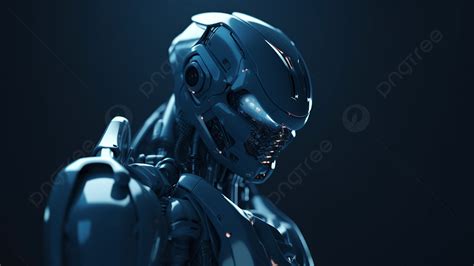 الروبوت الخلفية القاتمة إنسان آلي رأس الروبوت روبوت الكرتون صورة