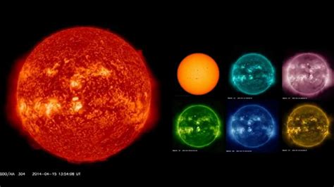 The Sun Seen In Different Wavelengths Of Light During April 2014 Youtube