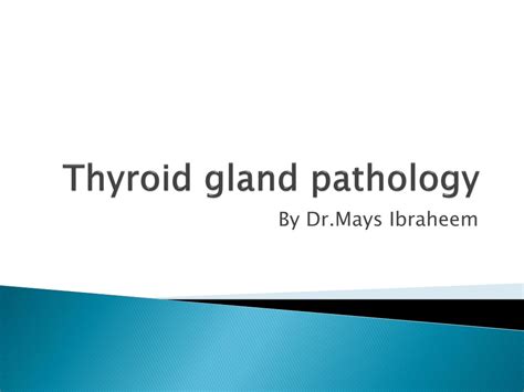 Ppt Thyroid Gland Pathology Powerpoint Presentation Free Download