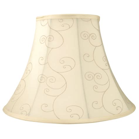 Allen Roth 125 In X 17 In Beige Fabric Bell Lamp Shade At