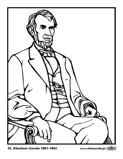 President abraham lincoln portrait coloring page 12. Abraham Lincoln Coloring Pages Printable - Coloring Home
