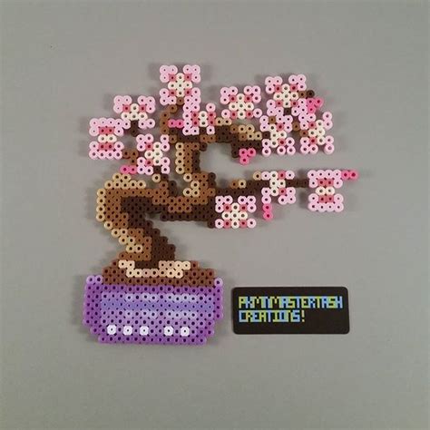 Cherry Blossom Bonsai Tree Perler Beads By Pkmnmastertash Plantillas