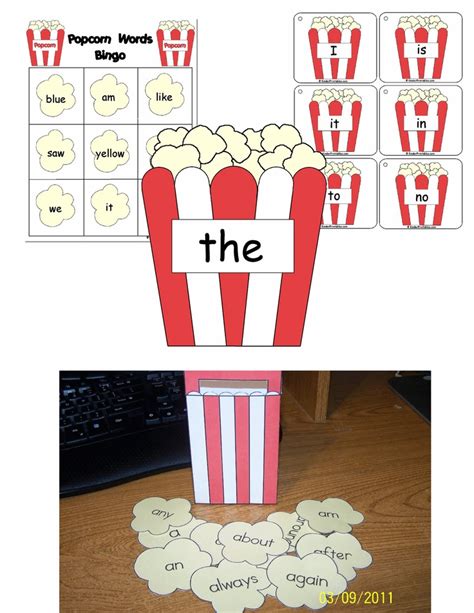 Items Similar To Popcorn Words Learning Centers Download K 2 The