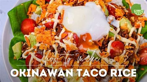 Okinawa Taco Rice Bowl Recipe Cafe Style Youtube